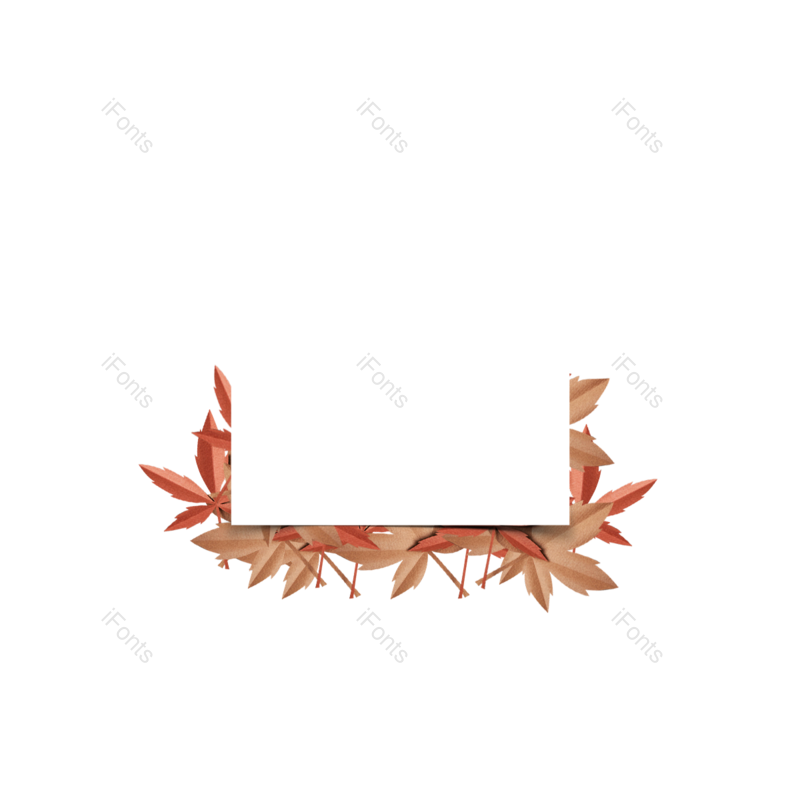 绿叶图片,剪纸画元素,桌面PNG,花朵免抠素材
